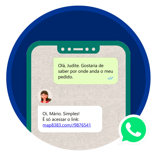 Exemplo de Chatbot funcionando no WhatssApp