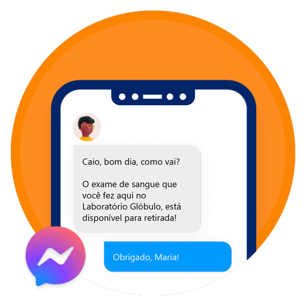 Exemplho de Chatbot funcionando no Messenger